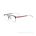 Fashion Custom Logo Double Color Everbow Metal Optical Cames Frames